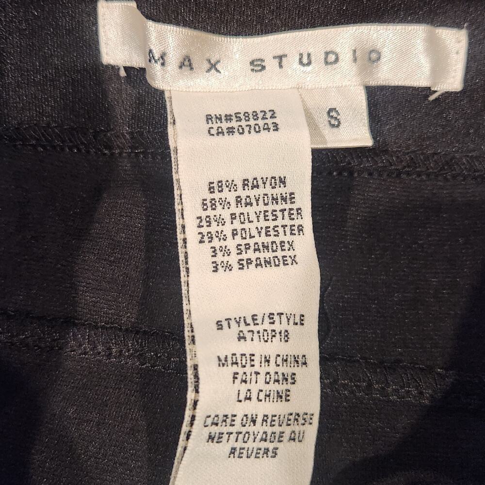 Max Studio Womens Black Pencil Mini Skirt Size Small Y2K 90s Stretch Feminine - Picture 4 of 9